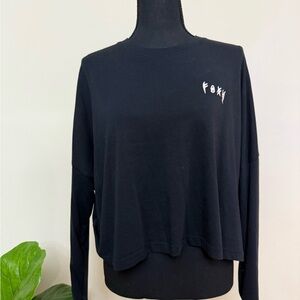 Roxy Black Women's Batwing T-Shirt Medium